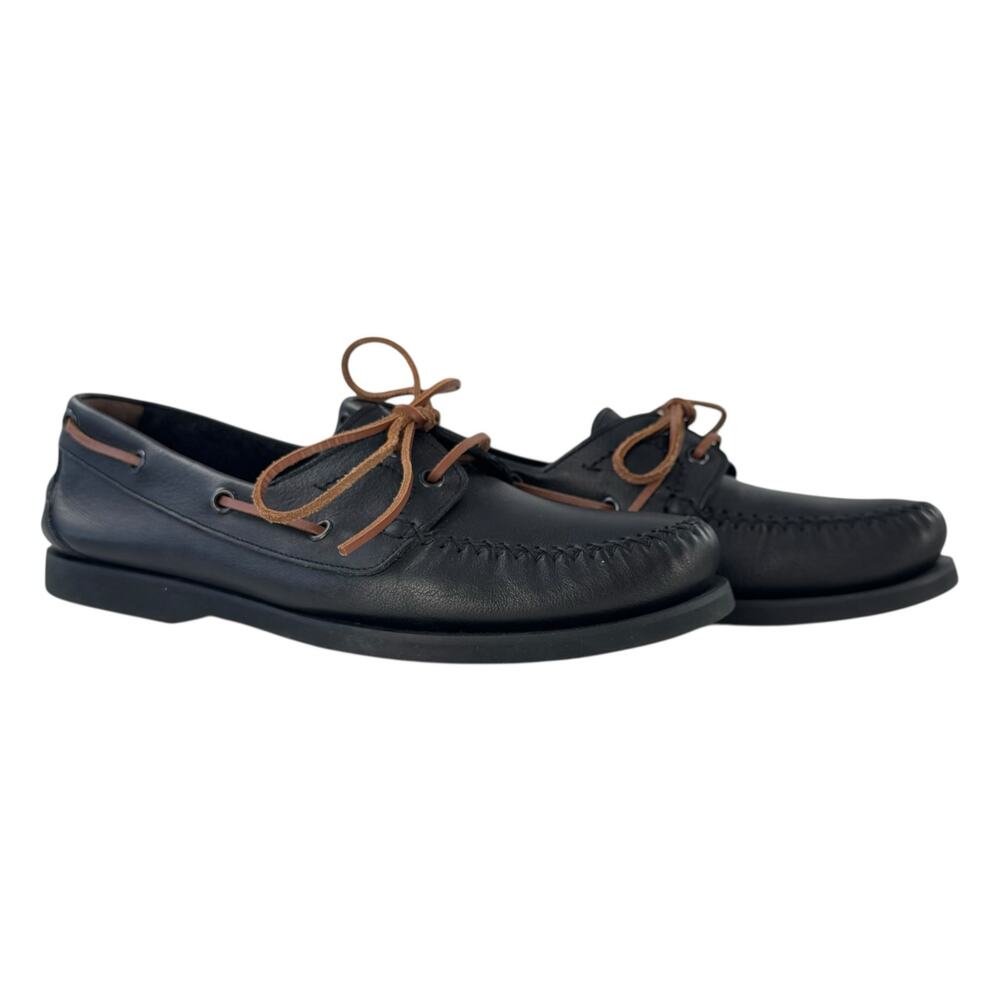 Bottega Veneta Leather Boat Shoes